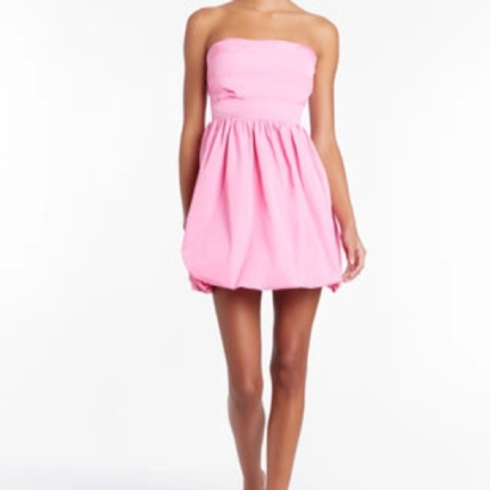 Revolve Amanda Uprichard Oscar dress in hot pink